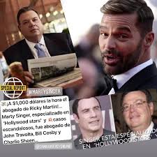 💸¡A $1,000 dólares la hora el abogado de Ricky Martin!…Marty Singer,  especializado en ‘Hollywood stars’ y 💥casos escandalosos, fue abogado de  John Travolta, Bill Cosby y Charlie Sheen…
