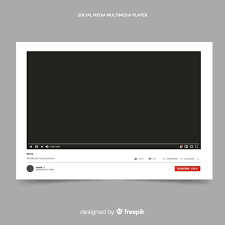 Download Youtube Video Player Template Vectorized For Free In 2020 Green Screen Video Backgrounds Youtube Video Player Instagram Frame