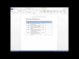 9 Documenting Non Functional Requirements Youtube Function Software Documents
