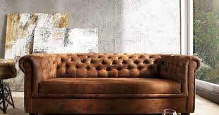 Sofa Chesterfield Braun Wildlederoptik 3 Sitzer Sofa Billig Gunstige Sofas Chesterfield Wohnzimmer