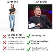 You can come and go as you please with. Who Do You Like More Elonmusk