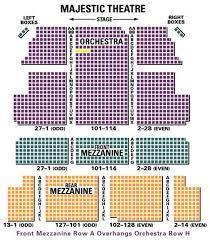 The Majestic Theatre Seating Chart Theatre In New York