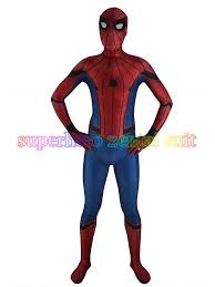 3d Print 2017 New Spider Man Homecoming Spandex Zentai Costume Civil War Spiderman Costumes Spidey Cosplay Custom Movie Spiderman Costume Spiderman Suit Prices