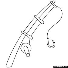 Free download 39 best quality fishing hook coloring page at getdrawings. Fishing Pole Coloring Page