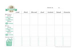 Utilisez un modèle de planning pour suivre vos. Repas Mixes Idees