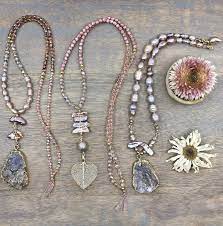 Bohemian Blush Diy Necklaces Diy Necklace Necklace Set Beaded Necklace