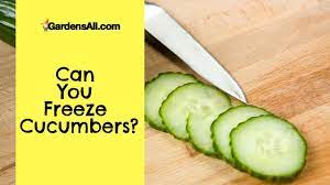 To wash out the solution: Can You Freeze Cucumbers Gardensall