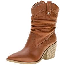 Bota Feminina Country Cano Baixo Bottero - 349701 CARAMELO - cloviscalcados