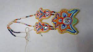 Colorful of native thai style silk and textiles pattern. Beaded Medallion Flower Design Native American Regalia Ebay Find Of The Week