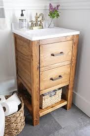 The design is fairly simple, just a box that will house three large drawers. 27 Homemade Bathroom Vanity Cabinet Plans You Can Diy Easily