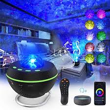 Some versions are covered with lampshades too. White Star Night Light Projector Galaxy Led Light Projector Ocean Wave Galaxy Projector Gift Projector For Kid Adult Ceiling Bedroom Star Music Projector With Bluetooth Speaker Sky Light Wall Lighting Ceiling