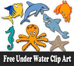 Free Marine Animals Ocean Animals Or Under Water Animals Clip Art Clip Art Marine Animals Ocean Animals