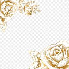 Hand Drawn Gold Rose Border Design Element Premium Image By Rawpixel Com Aum Gold Border Design Border Design Design Element