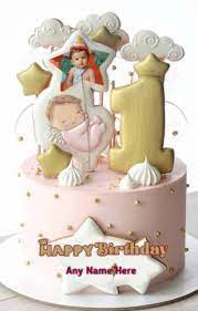 Number one, 1st birthday cake for a boy. 1st Birthday Cakes For Baby Boy With Name And For Girls