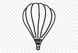 Black And White Hot Air Balloon Clipart Transportation Air Balloon Balloon Outlined Means Of Transport Hot Air Balloon Black And White Clipart Clip Art Air Balloon Hot Air