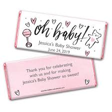 Buy Custom Baby Shower Favors Hershey S Chocolate Bars With Pink Foil 12 Count Online In Italy B07gqcm4fk