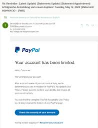 Bitte sagen sie uns, ob sie ihr konto privat oder geschäftlich nutzen wollen. Paypal Fake Benachrichtigt Uber Gesperrtes Konto Anti Spam Info