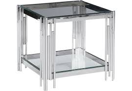 Wrenwood Silver End Table Sagebrook Home Glass Top End Tables End Tables