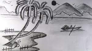Landscape Nature Scenery Easy Pencil Drawing For Kids Step By Step Youtube Drawing for kids helps them develop the freedom to express and communicate their ideas freely, especially for kids who all you need (to begin with), is a pencil and a sheet of paper! landscape nature scenery easy pencil