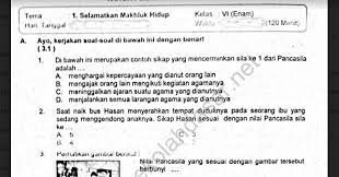 Jul 26, 2020 · soal ini dapat dijadikan referensi bagi guru dalam membuat soal. Soal Ulangan Semester 1 Kelas 6 Tema 1 Selamatkan Makhluk Hidup Sekolahdasar Net