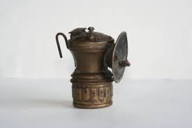 Antique Auto Lite Miner S Cap Helmet Brass Carbide Lamp Antiques Antique Cars Brass