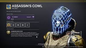 Assassin'S Cowl - Destiny 2 Exotic Helmet - Possible Rolls - Light.Gg