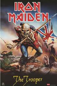 Iron Maiden The Trooper Derek Riggs Album Art Music Poster 22x34 Bananaroad Iron Maiden The Trooper Iron Maiden Posters Iron Maiden Albums