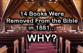Why Were 14 Books Apocrypha Removed From The Bible In 1881 Bible Facts Apocrypha Bible Bible Knowledge