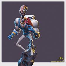 Artstation Earthworm Jim 3d Print Digital Sculpt Spicer Mcleroy In 2020 Earthworm Jim Black Women Art Skottie Young