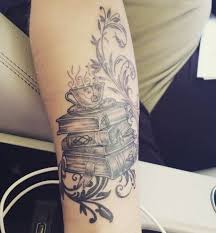 Dropping trends, gems and tweets. My Favorite Things Books And Tea Tattoo Tea Tattoo Book Tattoo Tattoos