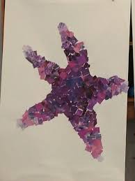 One Colour Collage Purple Color Collage Art Classroom Art