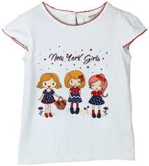 Beebay Cotton Printed T Shirt For Baby Girl White