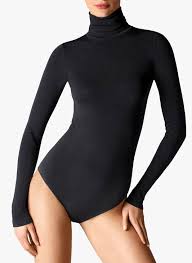 Choisissez parmi une variété de genres et de coloris adaptés à votre style. Body Moulant A Col Roule Black Wolford Femme Place Des Tendances