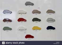 Car Body Paint Color Selection Chart Stock Photo 43537384