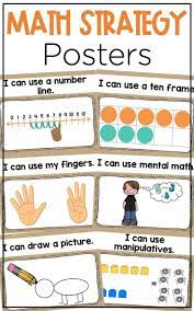 Use The Burlap Math Strategy Posters To Reinforce Learning And Help Students With Problem Solving Skills Math Strategies Math Strategies Posters Everyday Math