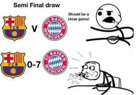 Real madrid played against barcelona in 2 matches this season. Funny Pictures Barcelona Vs Bayern Munich Www Mineraltravel Com Las Burlas Del Bayern Munich Vs Barcelona Barca Bayern Messi Ridiculise Boateng Les Internau