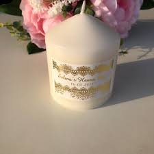 They make memorable personalized gifts at birthdays, weddings, or the. 30 Personalized Text Candle Labels Henna Day Candles Stickers Wedding Bridal Shower Confirmation Baptism Candle Present Sticker Party Favors Aliexpress
