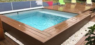 Mini Piscine 3x3 Petite Piscine Bois Carree Hors Sol Enterree Ozeobois