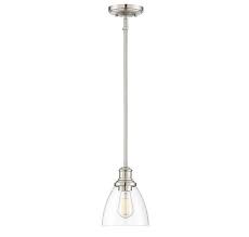 Trade Winds Lighting Tw70052bn Adjustable Hanging Clear Glass Contemporary Ceiling Pendant 100 Watts In Brushed Nickel Ceiling Pendant Lighting Clear Glass