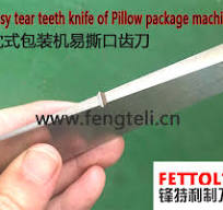 easy tear teeth knife of Pillow package machine