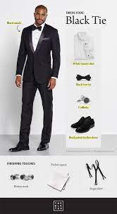 Decoding Dress Codes Get Smart With The Black Tux Wedding Inspirasi Black Tux Wedding Black Tie Dress Code Groomsmen Attire Black