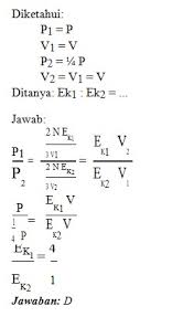 Soal latihan ulangan harian biologi sma kelas 11 bab sel 10 Contoh Soal Teori Kinetik Gas Dan Jawaban Pembahasan