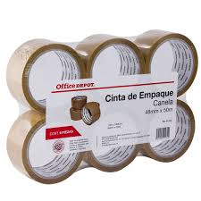 Cinta De Empaque Od Canela 50 M 6 Pzs Office Depot Mexico