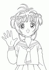 Sakura Coloring Pages For Kids Printable Free Manga Coloring Book Unicorn Coloring Pages Coloring Books