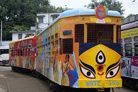art beautifies Kolkata trams