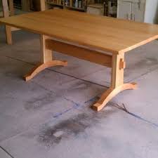 Cherry Trestle Table By Ed Fox Wood Trestle Table Trestle Table Custom Dining Tables