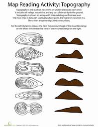 Topographic Map Matching Worksheet Education Com Geography Classroom Teaching Geography Geography Activities