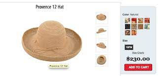 230 New Helen Kaminski Provence 12 Sun Hat Hats Sun Hats Size Chart