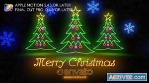 Download from our collection of adobe final cut pro templates and effe. Videohive Neon Light Christmas Apple Motion 25049238 Free