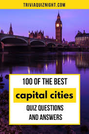 For decades, the united states and the soviet union engaged in a fierce competition for superiority in space. 100 Capital Cities Quiz Questions And Answers Trivia Quiz Night